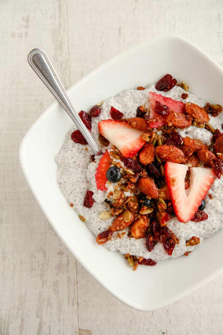 Chia Pudding Fresh Berry Parfait