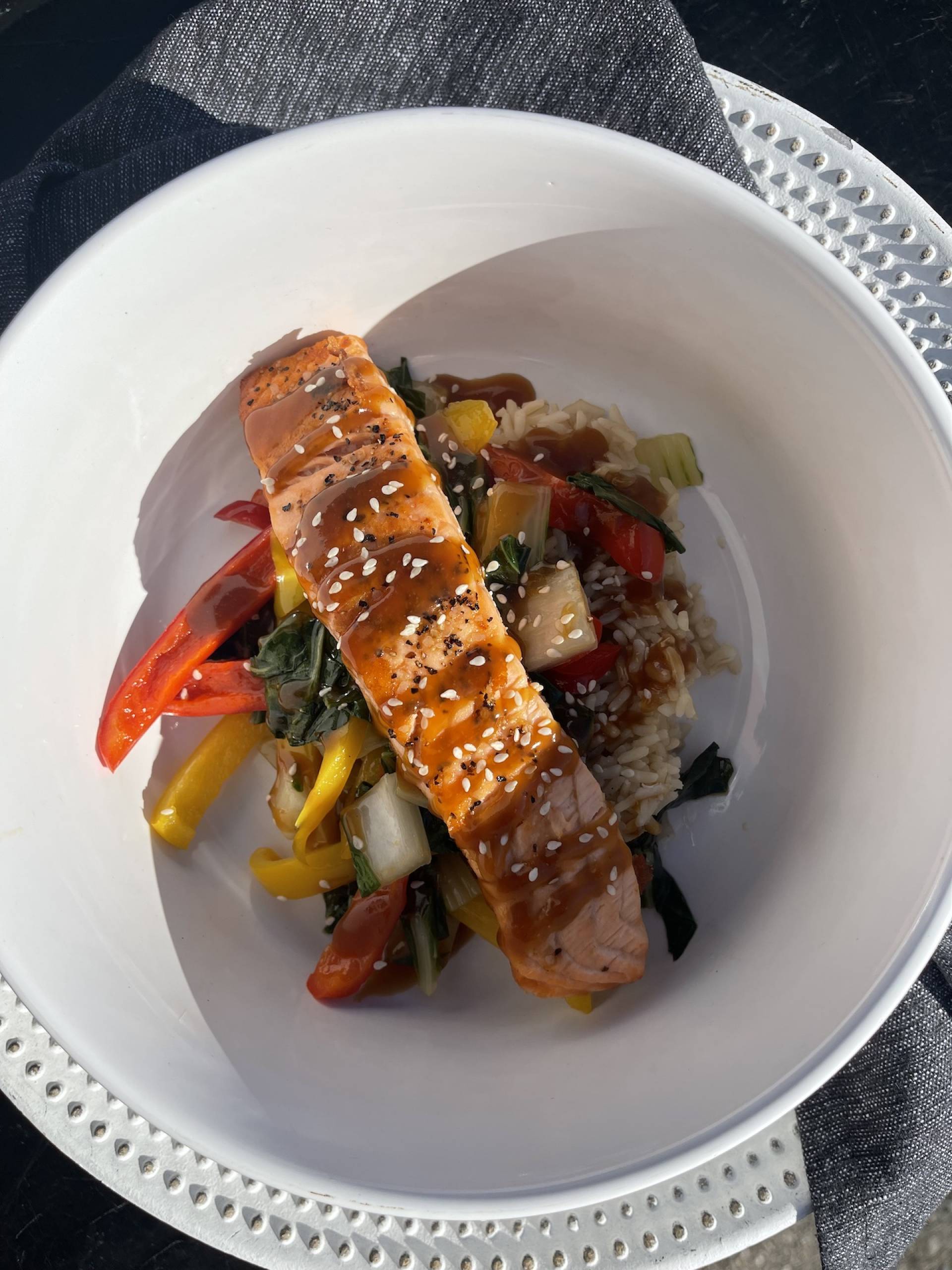 Salmon Teriyaki Bowl