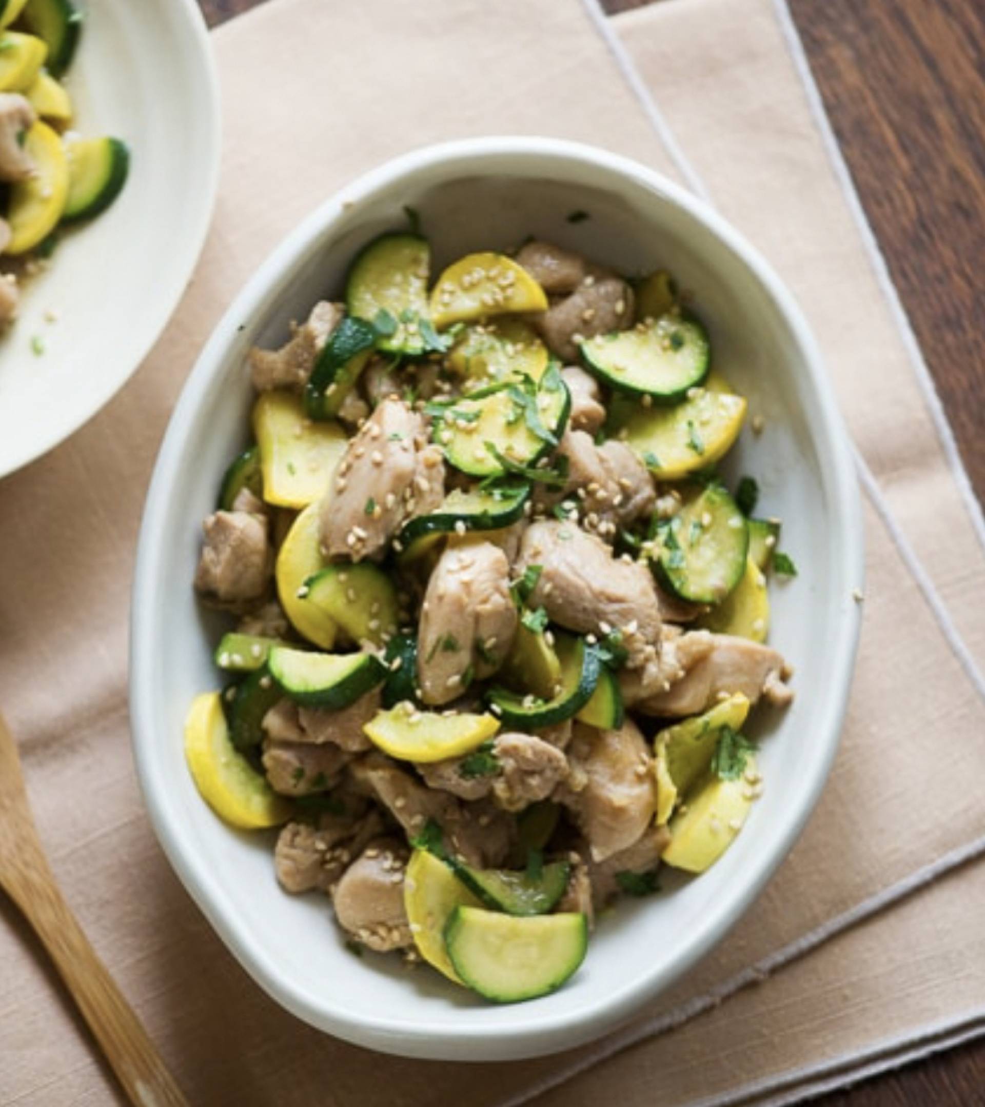House Chicken with Zucchini and Squash and Teriyaki Sauce (GL)