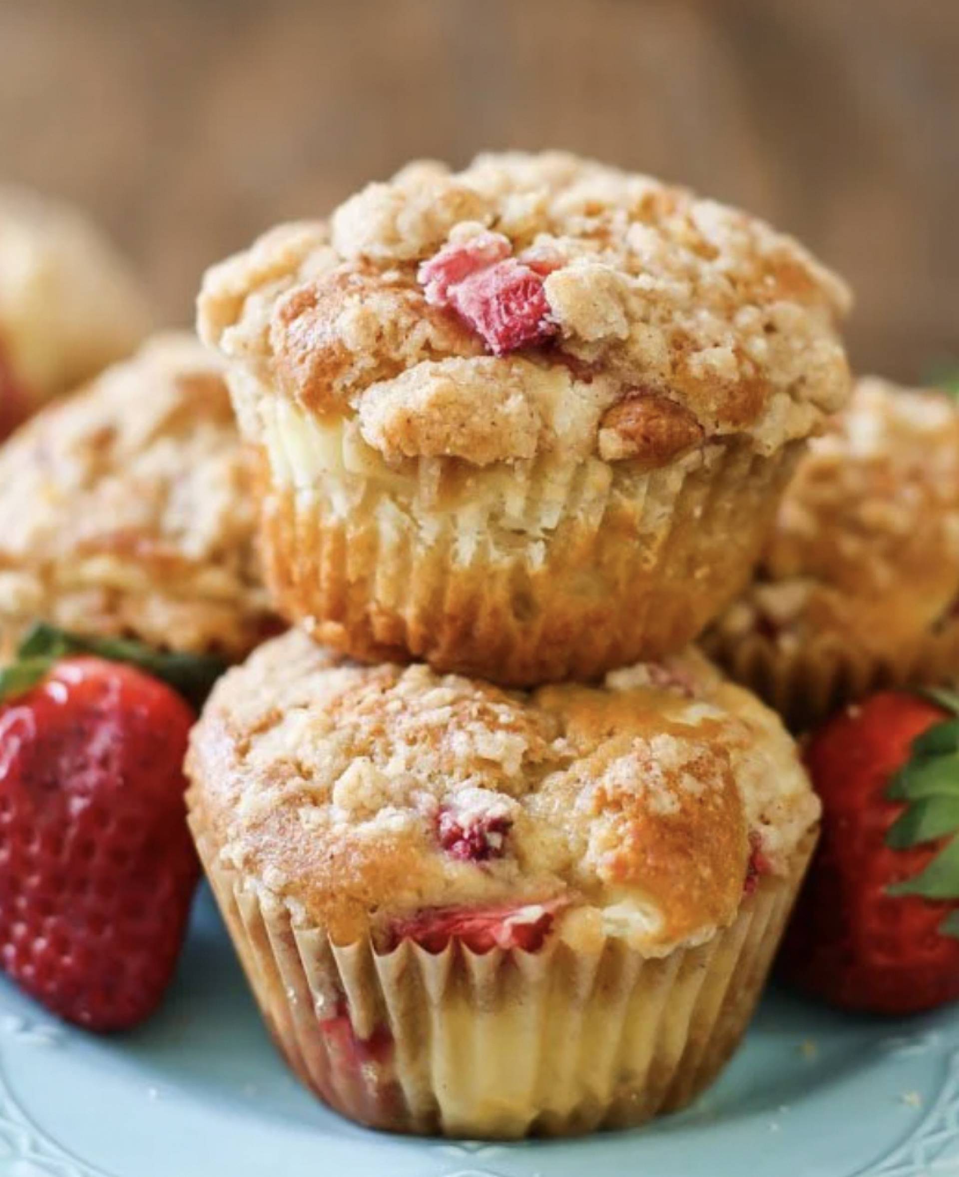 Strawberry Muffin and Fruit