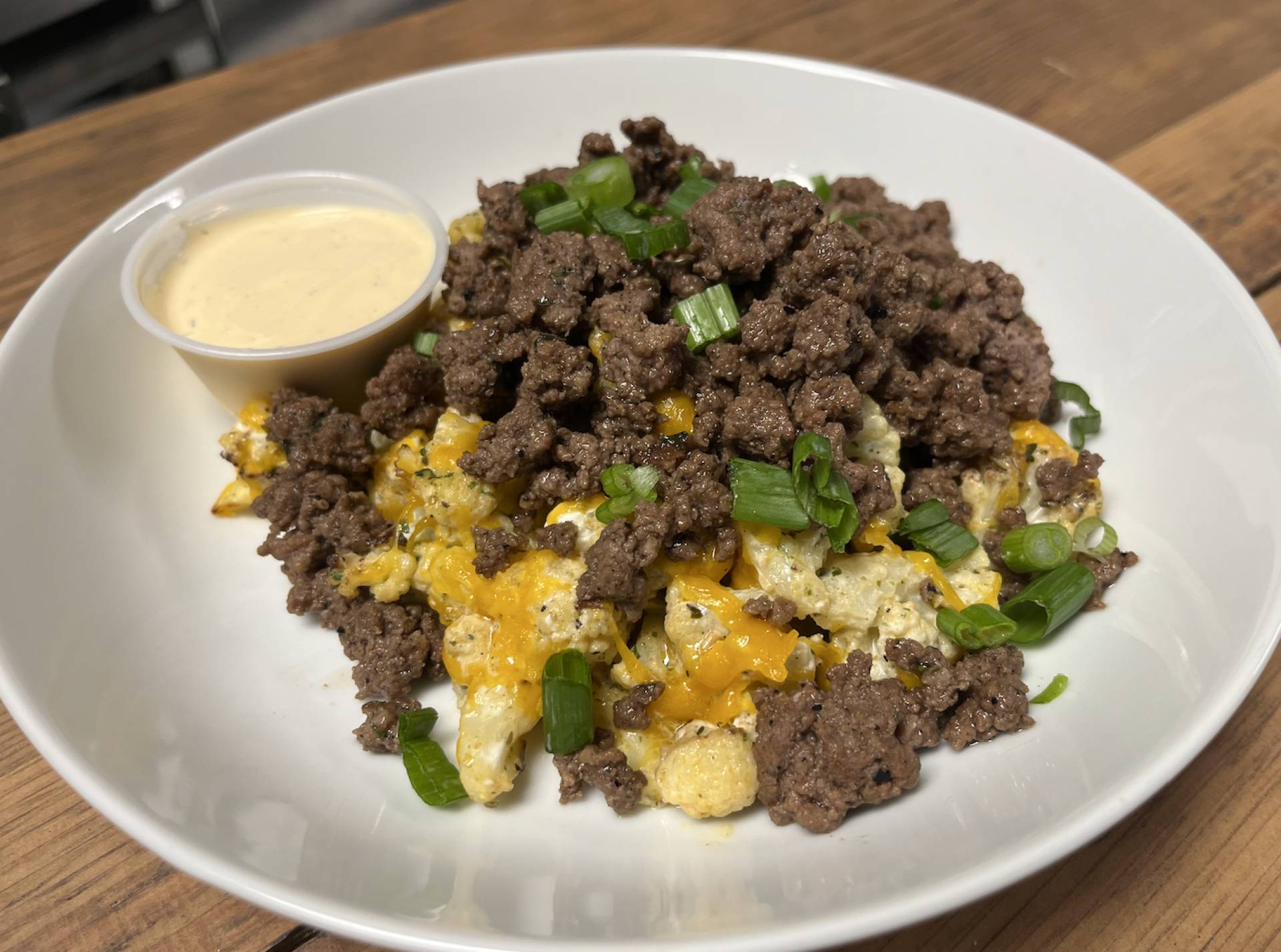 Buffalo Ranch Burger Bowl