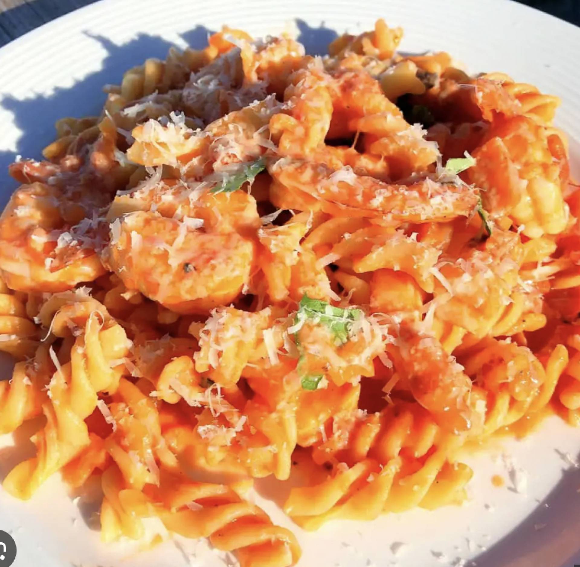 Gluten Free Vodka Sauce Shrimp Pasta