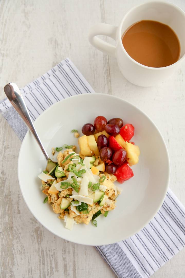 Zucchini And Squash Scramble With Fruit - Clean Creations ...