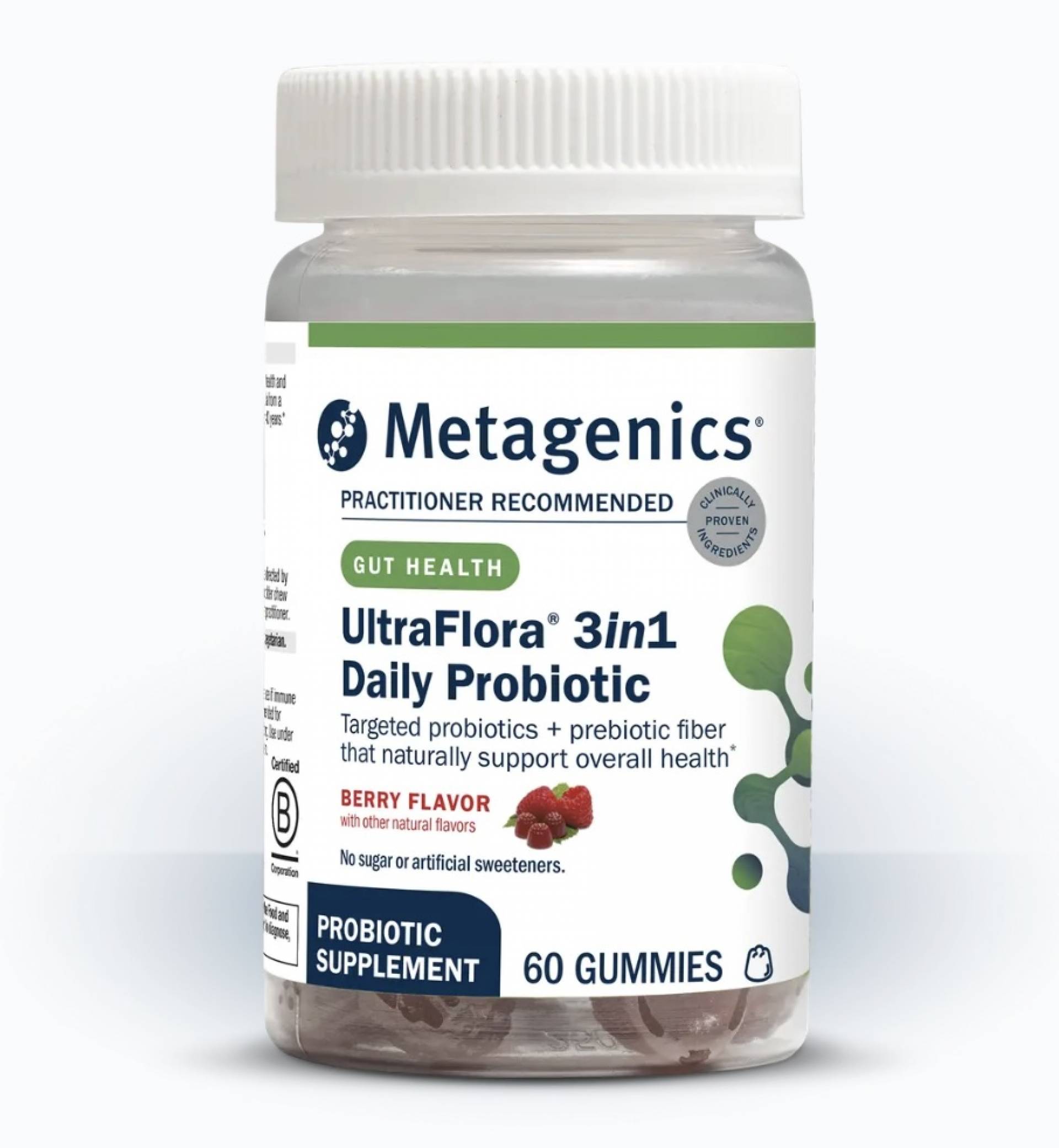 Metagenics UltraFlora® 3-in-1 Daily Probiotic Gummy